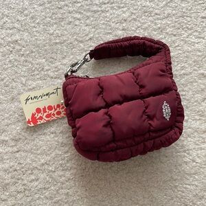 NWT Free People Quilted Micro Pouch